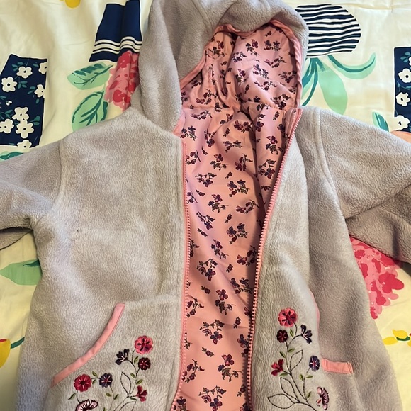 Pink (floral), Purple reversible jacket - Picture 3 of 5